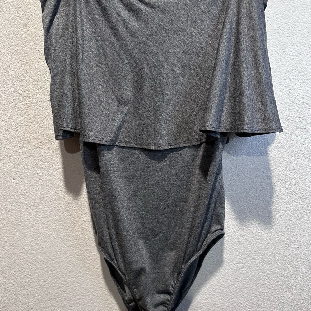 Gray Layered Bodysuit Size XL